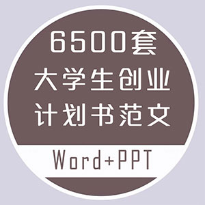 大学生创新创业计划书模板范文ppt商业策划项目科技青春word范本网站全自动发货